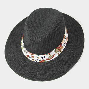 Tropical print band Paname hat